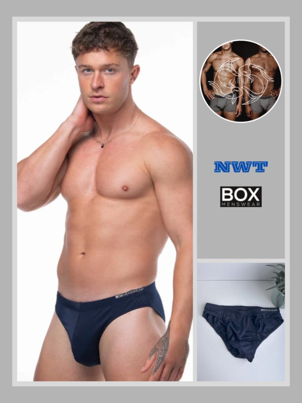 Box Menswear - Swim Briefs - Liberty Blue (S)